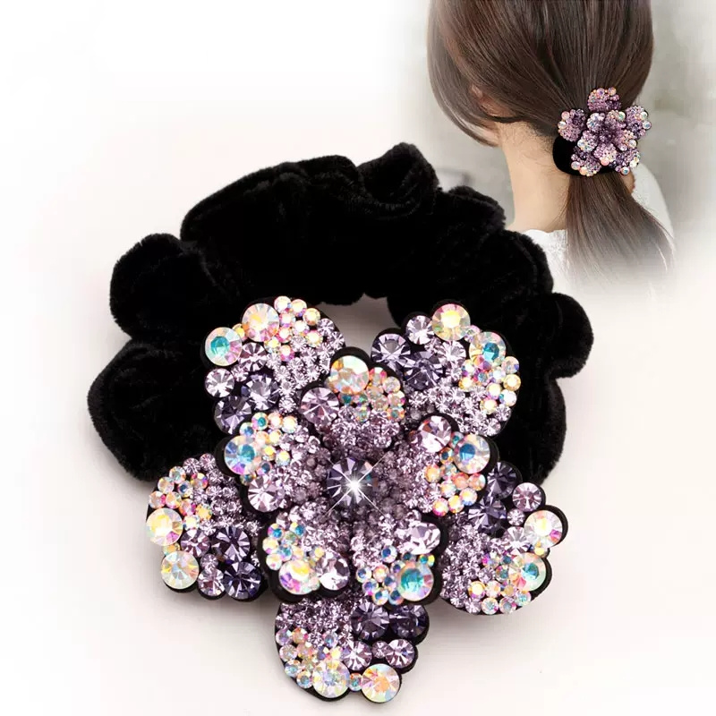 Women Rhinestone Scrunchies Ve - огляд і ціна Velvet Jewelry Box