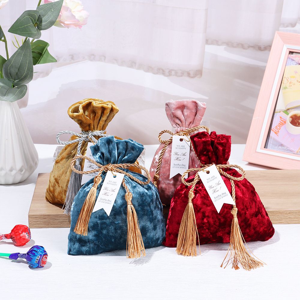 Velvet Cloth Drawstring Tassel - огляд і ціна Velvet Jewelry Box