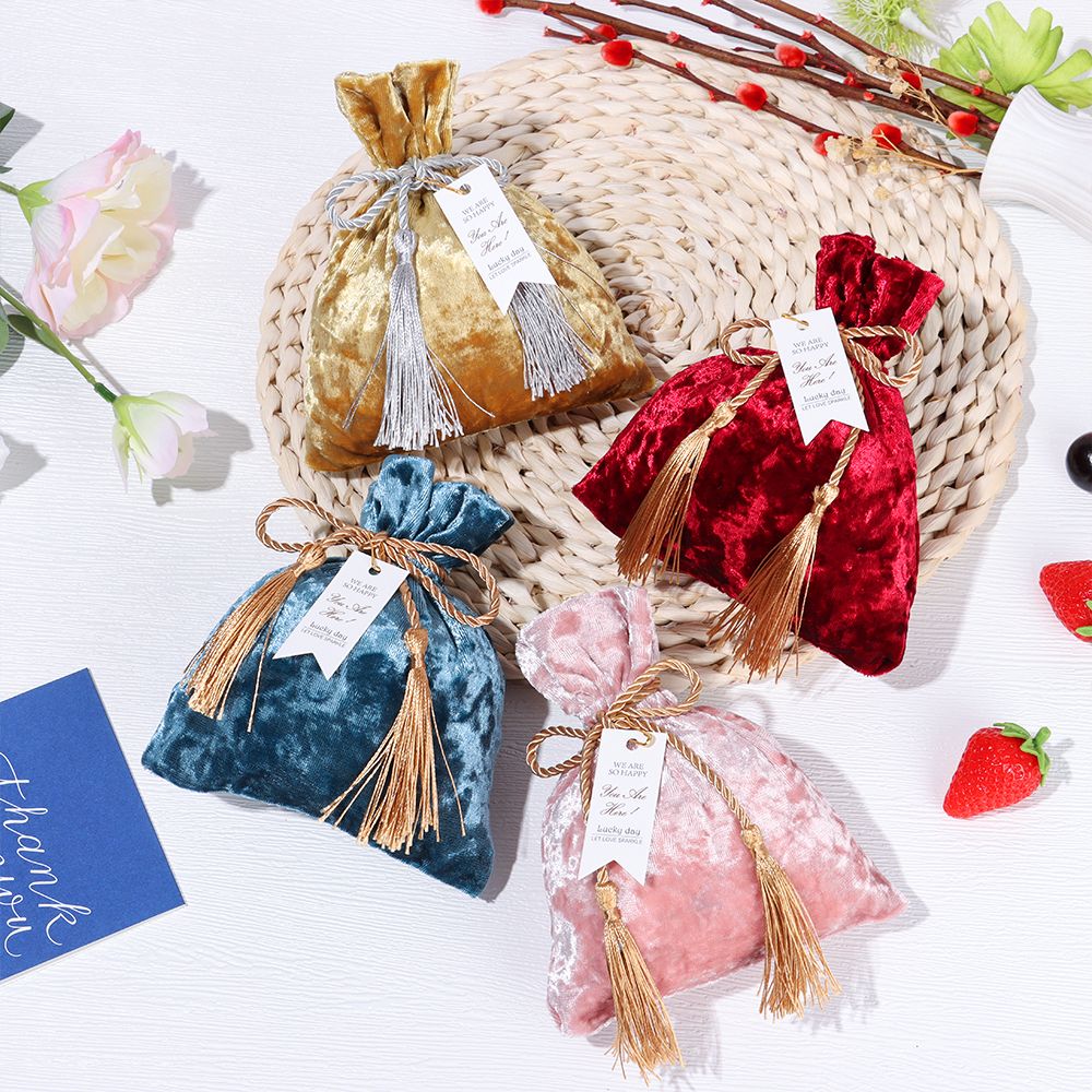 Velvet Cloth Drawstring Tassel - огляд і ціна Velvet Jewelry Box