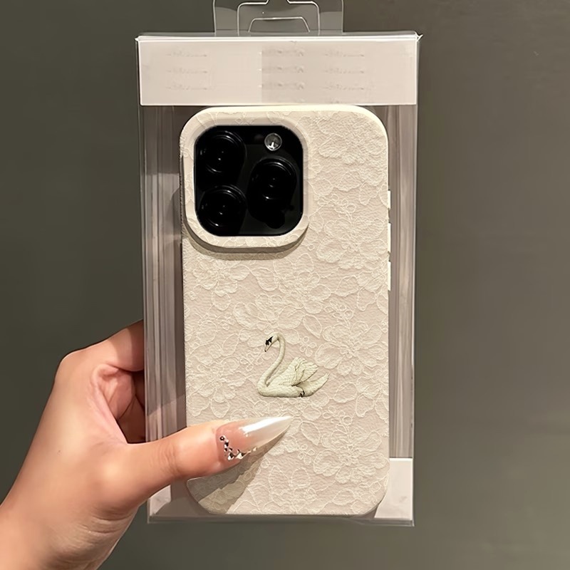 Lace Swan Pattern Lychee Textu - огляд і ціна Apple Iphone 15 Pro Max