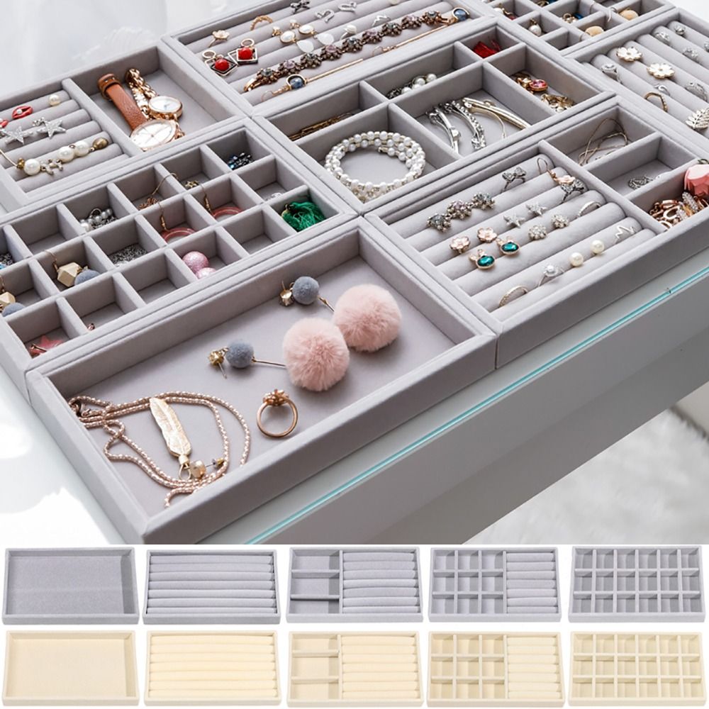 Organizer Box Stackable Velvet - огляд і ціна Velvet Jewelry Box