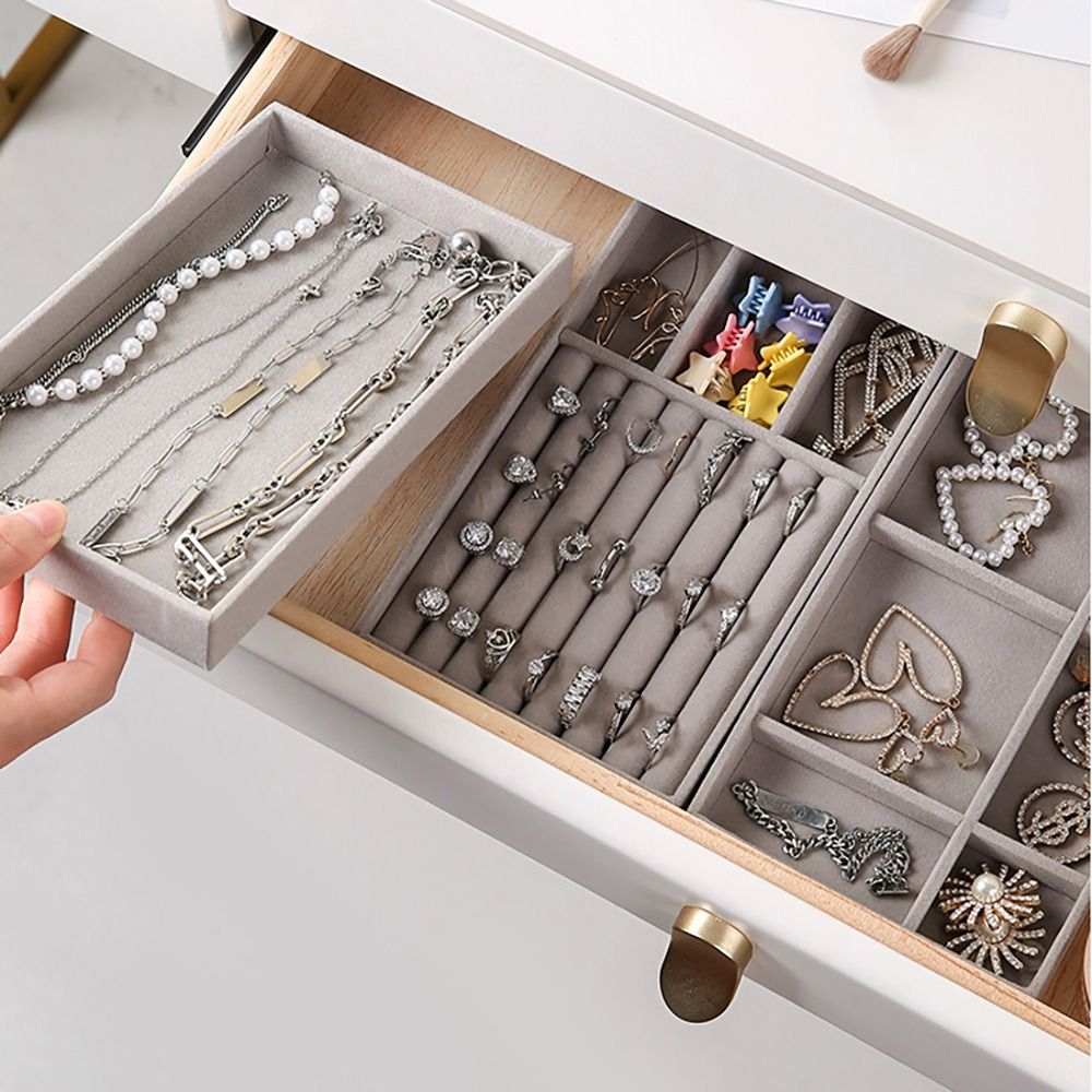 Organizer Box Stackable Velvet - огляд і ціна Velvet Jewelry Box