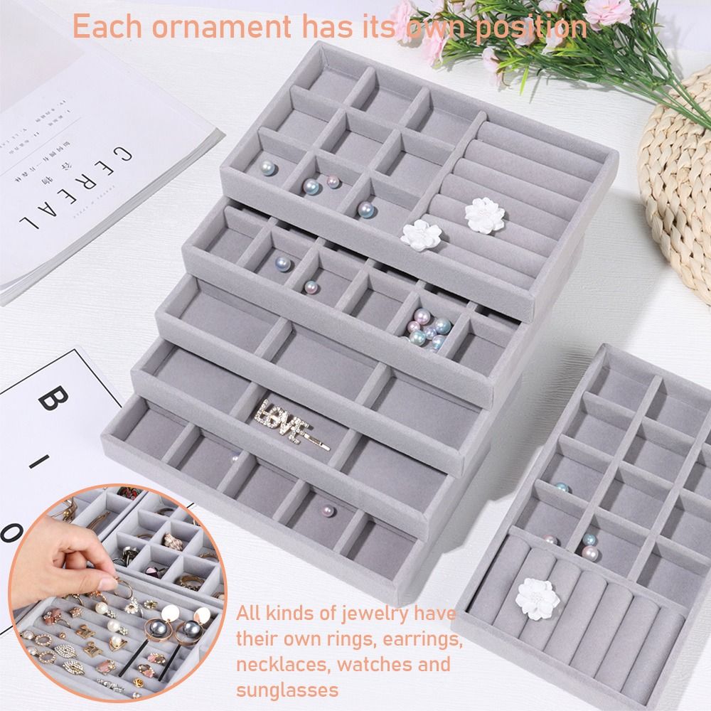 Organizer Box Stackable Velvet - огляд і ціна Velvet Jewelry Box