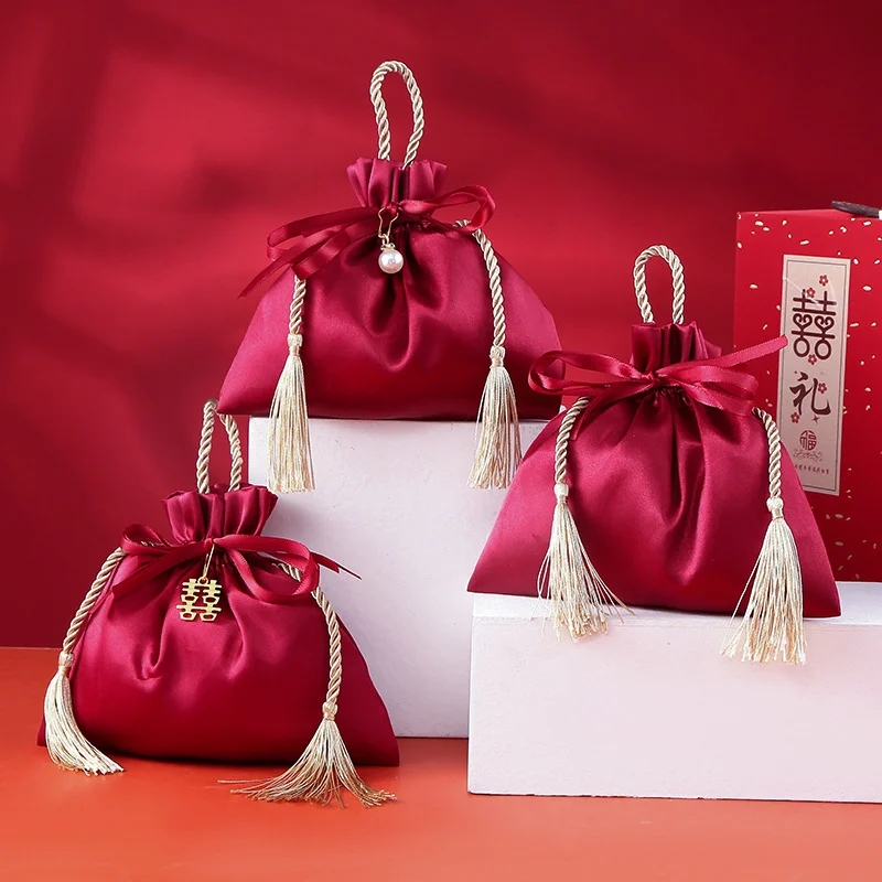 10PCS Luxury Packing Drawstrin - огляд і ціна Velvet Jewelry Box