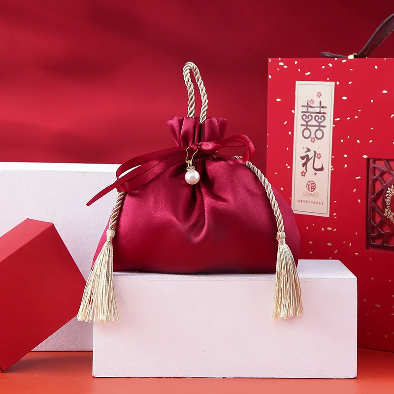 10PCS Luxury Packing Drawstrin - огляд і ціна Velvet Jewelry Box