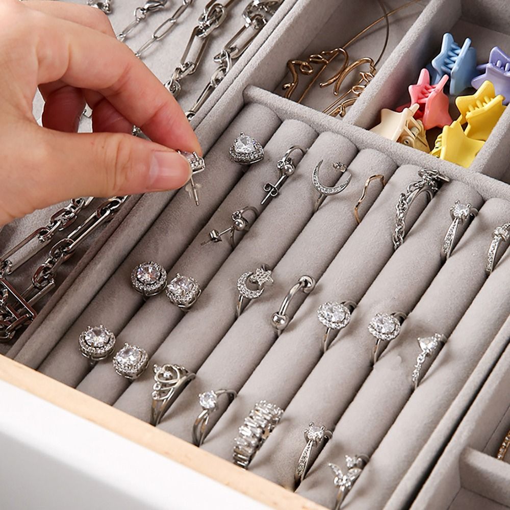 Organizer Box Stackable Velvet - огляд і ціна Velvet Jewelry Box